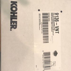 New kohler vintage nickel shower drain